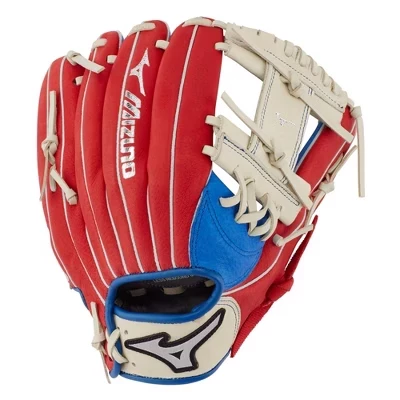 Детская бейсбольная перчатка Mizuno Prospect PowerClose 11″, красная