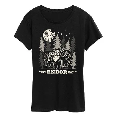 Женская футболка Star Wars Endor Wildlife, черная