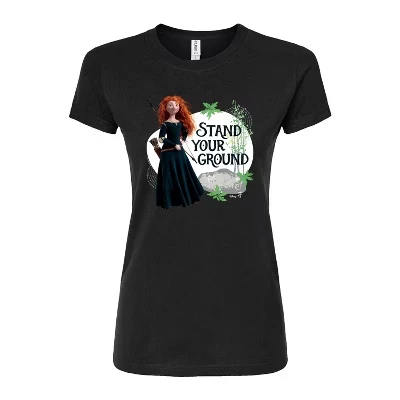 Женская футболка Merida Stand Your Ground с приталенным рисунком, черная