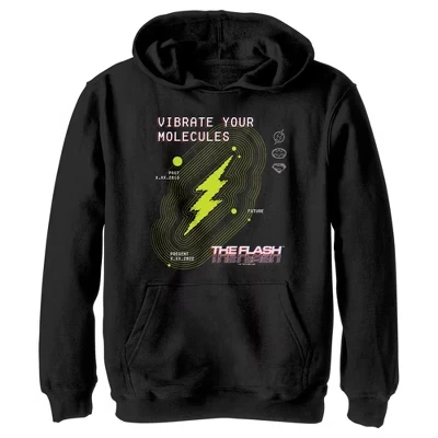 Худи для мальчиков DC Comics The Flash Vibrate, черное