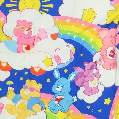 Семь раз по шесть Пижамных штанишек Care Bears Радужное настроение Быстрое Сердечко Кролик Желание Поделиться пижамами Разноцветные, многоцветные