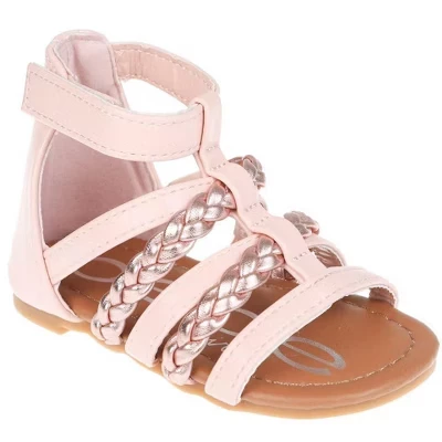 Сандалии bebe для девочки открытые плоские, синие