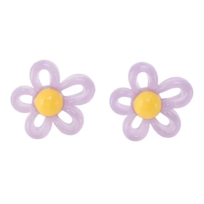 Украшения для шнурков Unique Bargains Hollow-Out Flower, фиолетовые