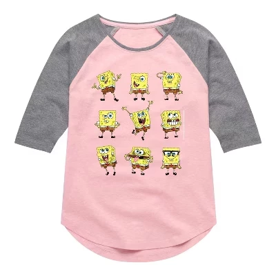 Футболка для девочек SpongeBob SquarePants, розовая