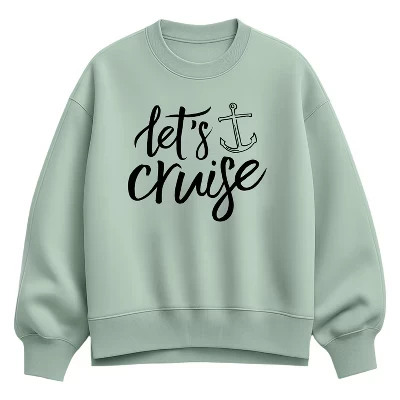 Женская толстовка Let's Cruise Oversize из флиса Crew Sweatshirt seafoam