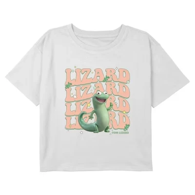 Футболка с яркой звездой для девочек Tom Lizard белого цвета