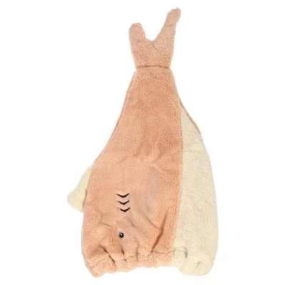 Полотенце для волос Unique Bargains Fish Shape, оранжевое