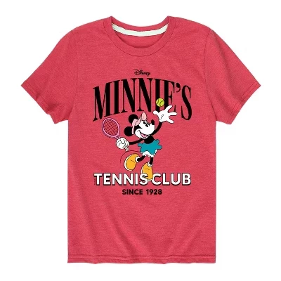 Футболка Minnie's Tennis Club с коротким рукавом и рисунком красного цвета