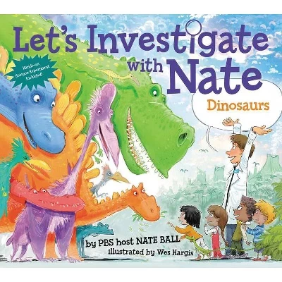 Книга «Let's Investigate with Nate: Dinosaurs», мягкая обложка