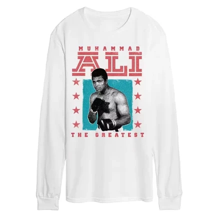 Мужской лонгслив Muhammad Ali The Greatest, белый