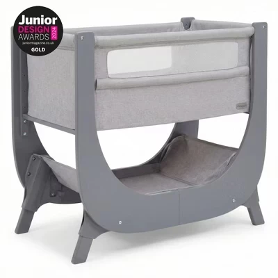 Детская боковая кроватка Shnuggle Air Lite, серая