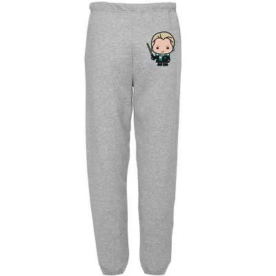 Мужские джоггеры Harry Potter Draco Chibi, серый меланж
