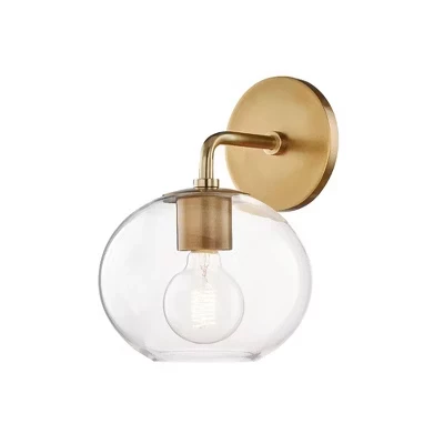 Margot-1-Стильное настенное бра Light-8,25 дюймов в ширину и 11,75 дюймов в высоту, золотое