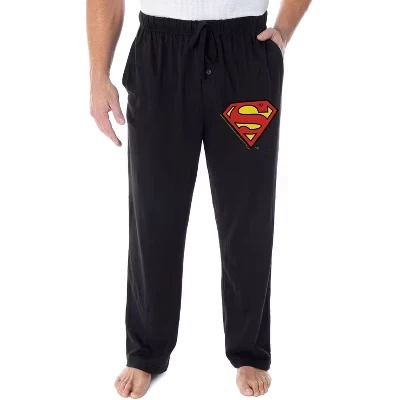 Мужские пижамные брюки Superman Classic S, черные