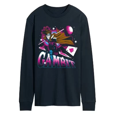 Мужской лонгслив Marvel X-Men Gambit Space, темно-синий