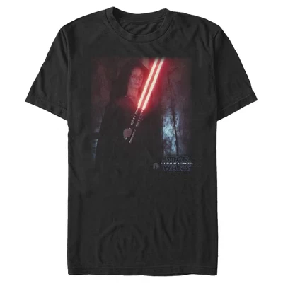 Мужская футболка The Rise of Skywalker Dark Rey Double Saber черного цвета.