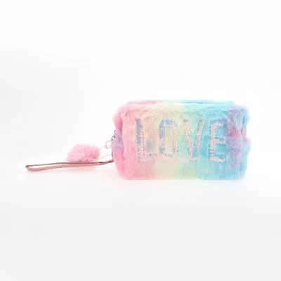Женская косметичка LOVE с блестками, 1 шт
