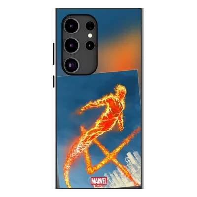Чехол для мобильного телефона Marvel Fantastic 4 Cover Art, совместимый с MagSafe, для Samsung Galaxy human torch