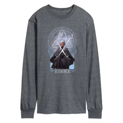 Men's -  - Celestial Ahsoka Long Sleeve Graphic T-Shirt heather charcoal
