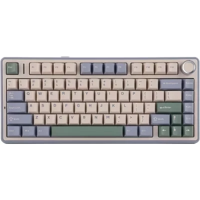 Игровая клавиатура AULA F75 81 клавиш, беспроводная, зеленая