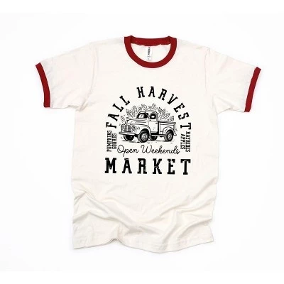 Женская футболка Simply Sage Market Fall Harvest, красная