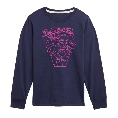 Детский лонгслив Monster High Дракулаура, синий