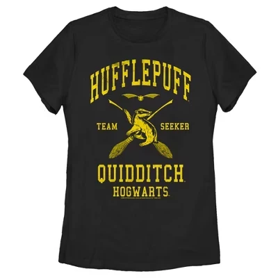 Женская футболка Harry Potter Пуффендуй, черная