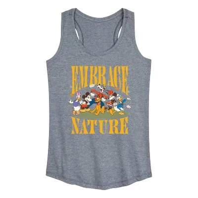 Женская спортивная майка Embrace Nature Graphic Racerback серого цвета