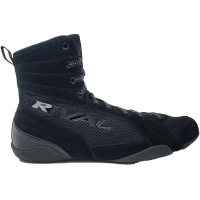 Боксерские ботинки Boxing RSX-Guerrero Mid-Top Deluxe черного цвета