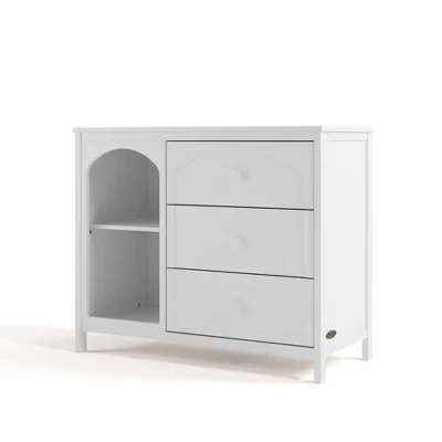 Olivia 3 Drawer Combo Dresser white