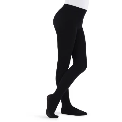 Детские танцевальные колготки Capezio Ultra Soft, черные