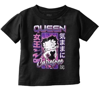 Футболка для малышей Brisco Brands Kanji Betty Boop, белая