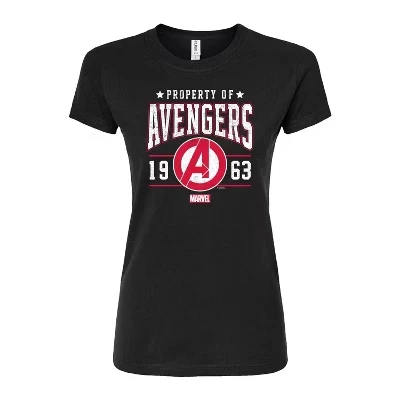 Women's -  - Avengers Property Of Fitted Graphic T-Shirt black