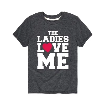 Футболка The Ladies Love Me с коротким рукавом и графическим рисунком heather charcoal