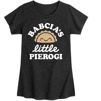 Приталенная футболка с коротким рукавом и рисунком Babcias Little Pierogi