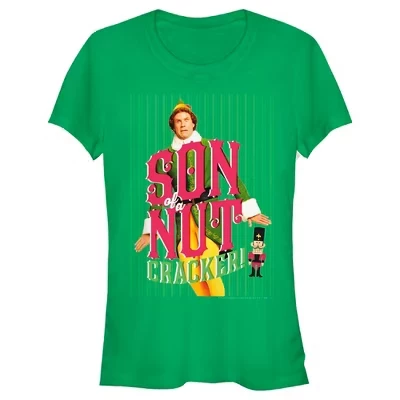 Juniors Womens  Buddy Son of a Nutcracker T-Shirt green