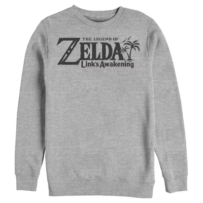Мужской свитшот Nintendo Zelda Link's Awakening, меланжевый