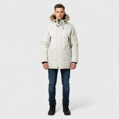 Мужская парка CANADA WEATHER GEAR Arctic, бежевая