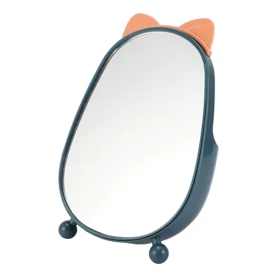 Косметическое зеркало Unique Bargains с ушками, синее
