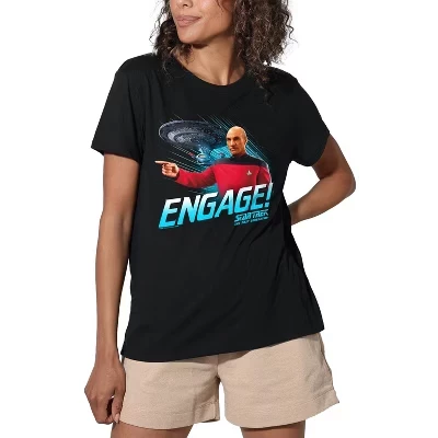 Женская свободная футболка Engage Black черный