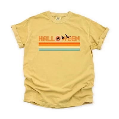 Женская футболка Simply Sage Halloween в полоску, горчичная