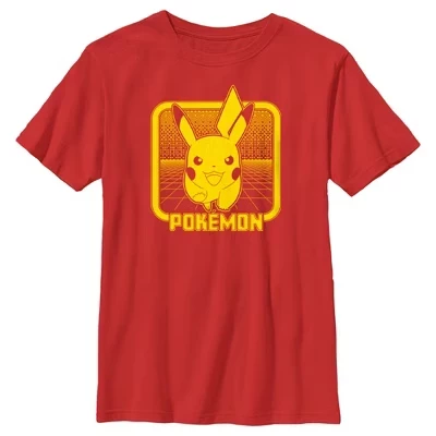 Футболка для мальчиков Pokémon Пикачу, красная