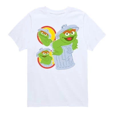 Футболка Oscar Trash Can с коротким рукавом и графическим рисунком белого цвета