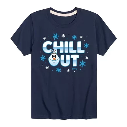 Olaf Chill Out Short Sleeve Graphic T-Shirt blue