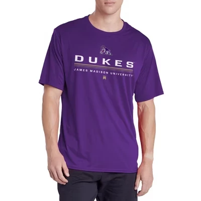 Мужская спортивная футболка James Madison University мужской линии Collegiate Black purple