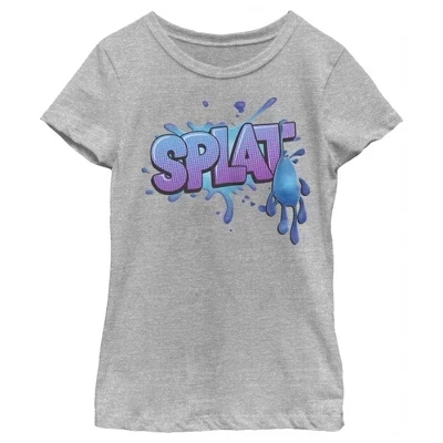 Футболка с логотипом Girl's Strange World Splat athletic heather