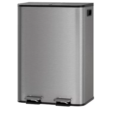 Двухсекционный мусорный контейнер SunnyFurn 2×30 л, белый