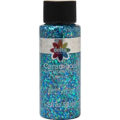 Акриловая краска Ceramcoat Glitter Explosion (2 унции) tropical