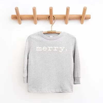 Детская футболка Juniper Shop Merry с длинным рукавом, серая