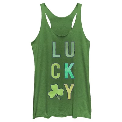 Женская спортивная майка Lost Gods на день Святого Патрика Lucky Tie-Dye с наполнителем Racerback